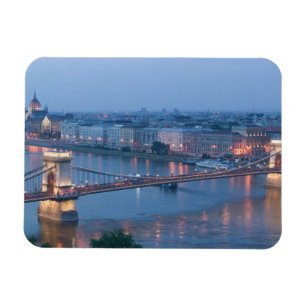 UNGERN, Budapest: Szechenyi (Kedjebro) Bro, 3 Magnet
