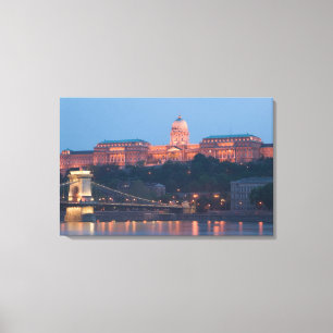 UNGERN, Budapest: Szechenyi (Kedjebro) Bron, Canvastryck