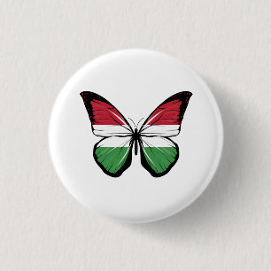 Ungern Butterfly Flagga Knapp