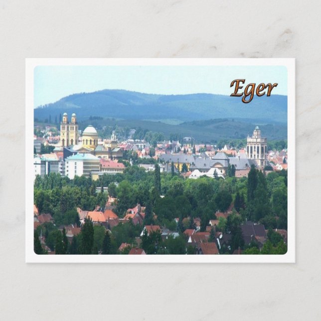 Ungern - Eger- Vykort (Framsida)