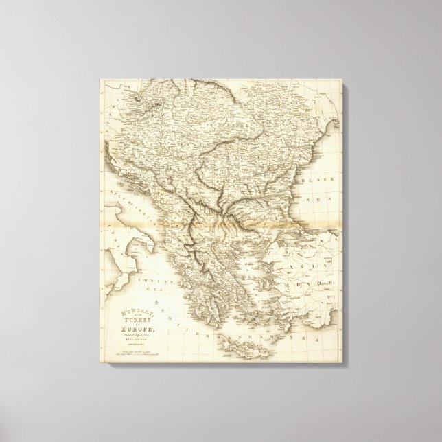 Ungern, Europeiska Turkiet Canvastryck (Framsida)