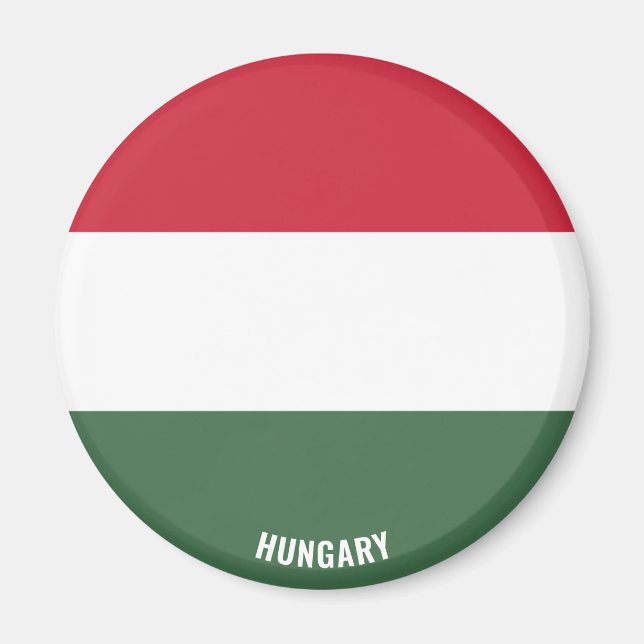 Ungern Flagga Charming Patriotic Magnet (Framsidan)