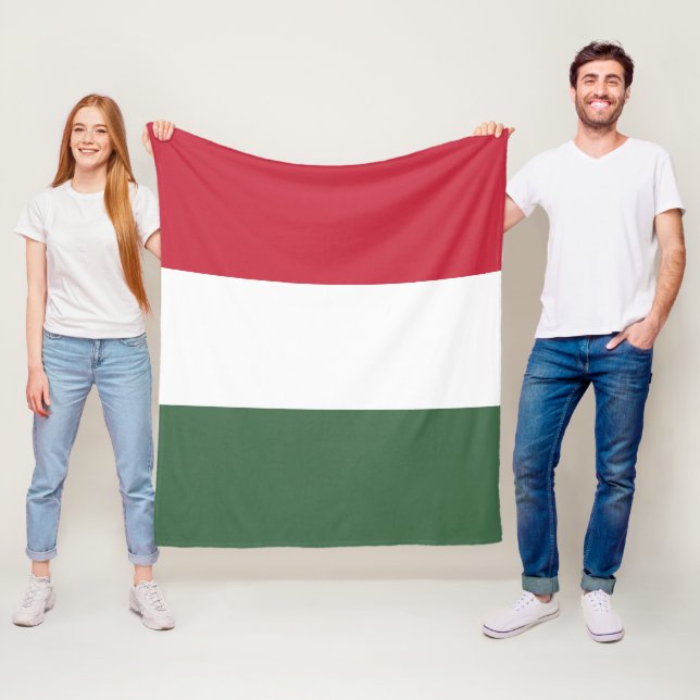 Ungern flagga fleecefilt (På plats)