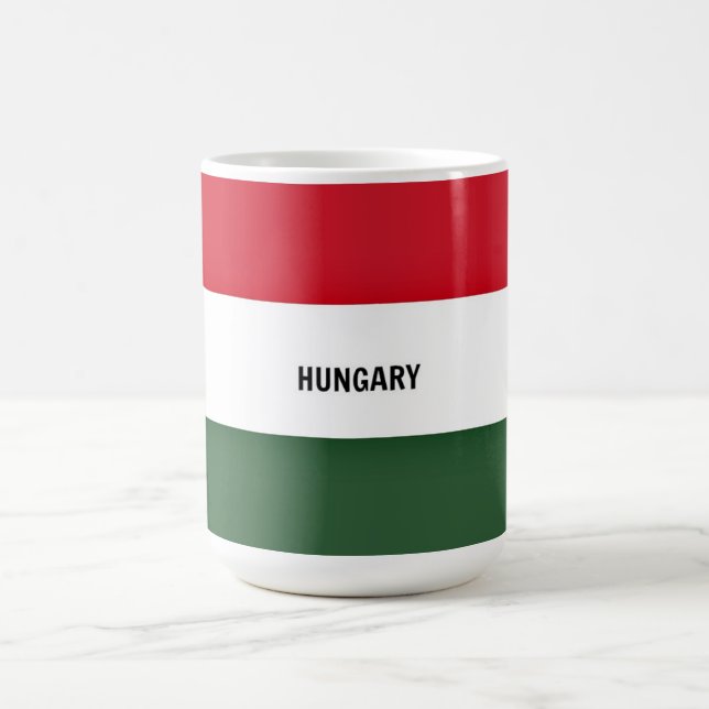 Ungern Flagga Kaffemugg (Center)