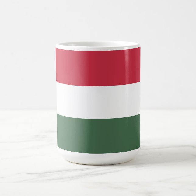 Ungern flagga kaffemugg (Center)