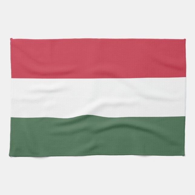 Ungern flagga kökshandduk (Horisontell)