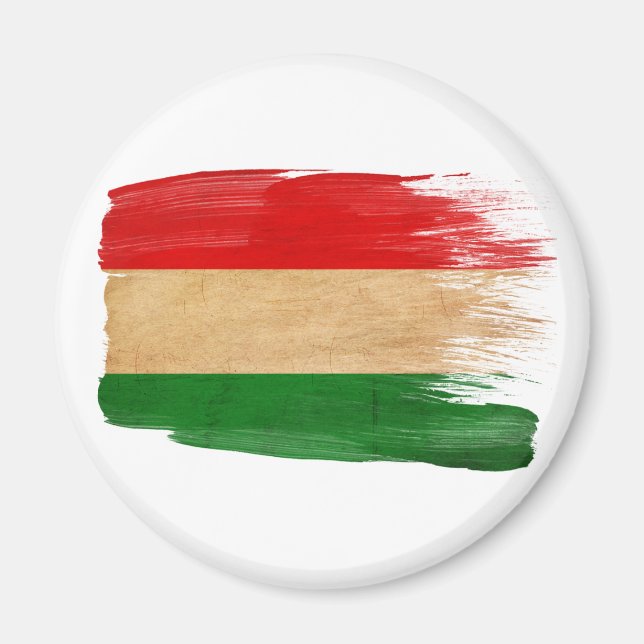 Ungern Flagga Magnet (Framsidan)