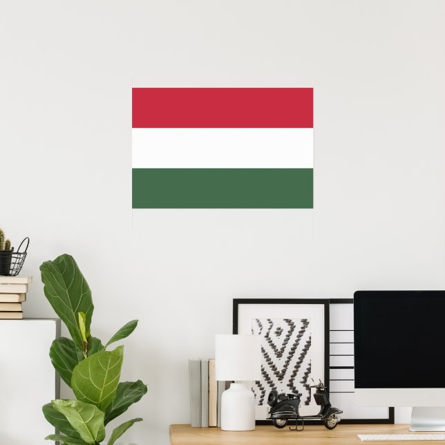 Ungern flagga poster (Hemmakontoret)
