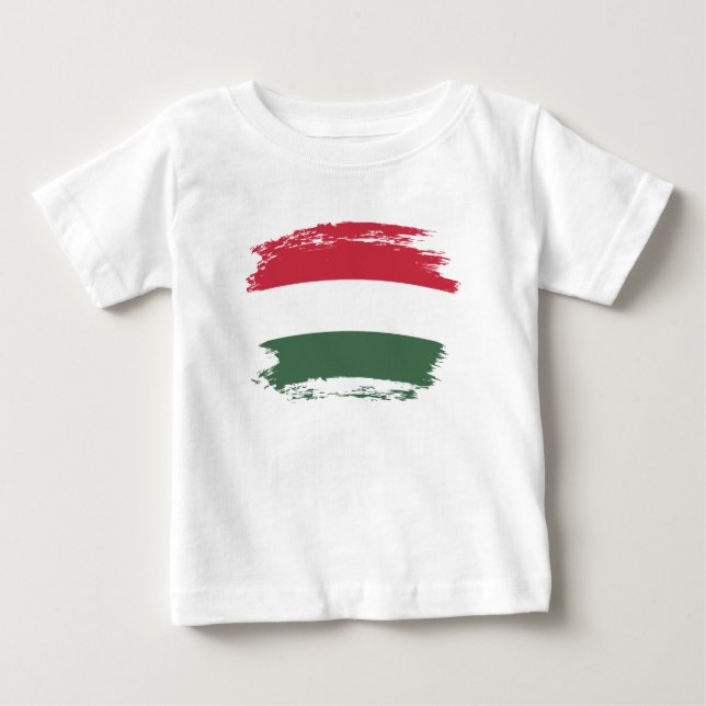 Ungern flagga t shirt (Framsida)