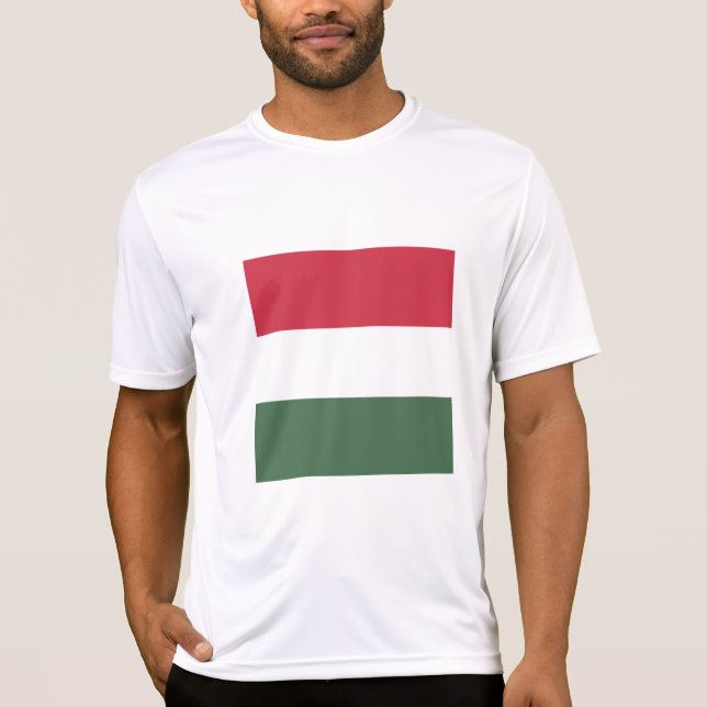 Ungern flagga t shirt (Framsida)