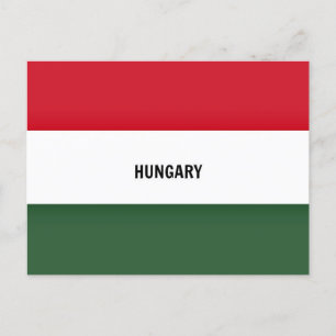 Ungern Flagga Vykort