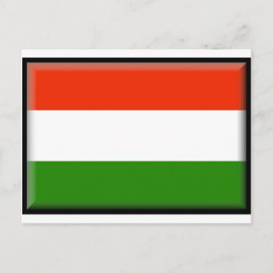 Ungern Flagga Vykort