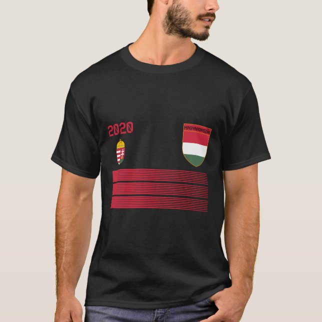 Ungern Football Jersey 2020 Magyarország Soccer T Shirt (Framsida)