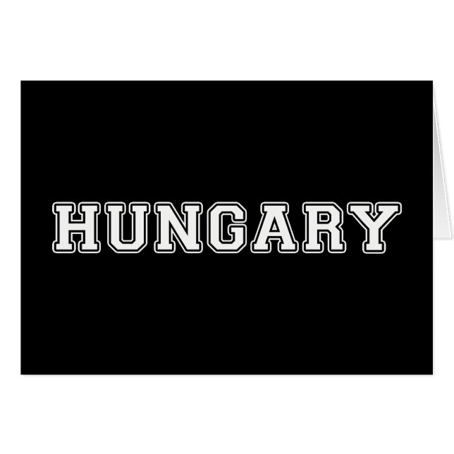 Ungern Hälsningskort (Framsidan Horizontal)