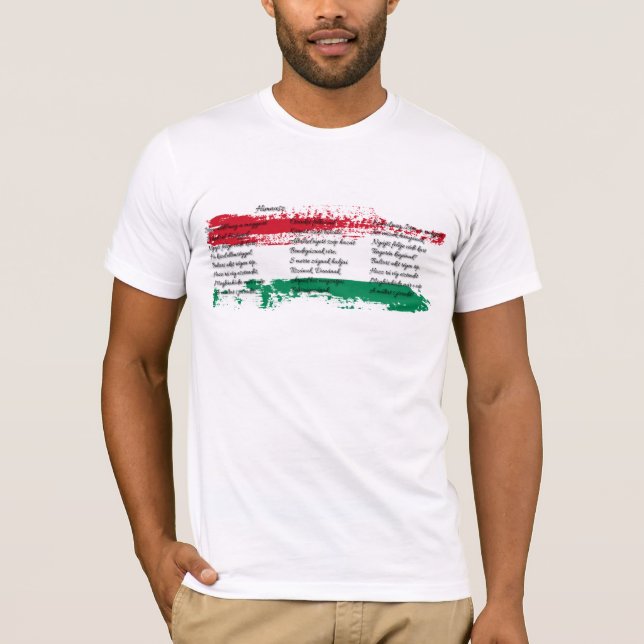Ungern - Himnusz Tee Shirt (Framsida)