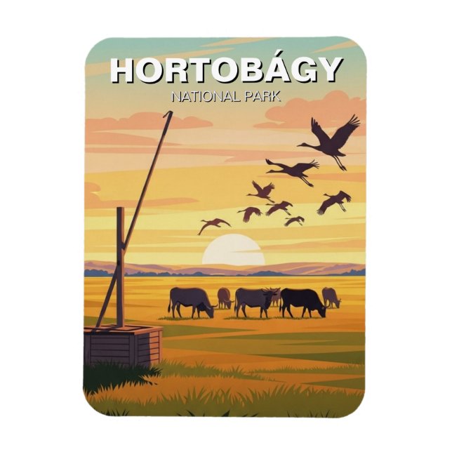 Ungern Hortobagy Nationalpark Resa Magnet (Vertikal)