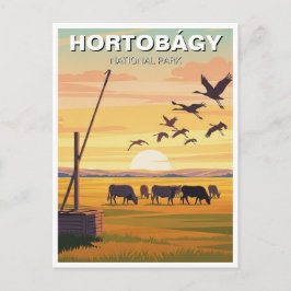 Ungern Hortobagy Nationalpark Resa Vykort