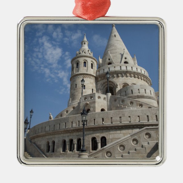 Ungern, huvudstad Budapest. Buda, Slott 2 Julgransprydnad Metall (Framsidan)