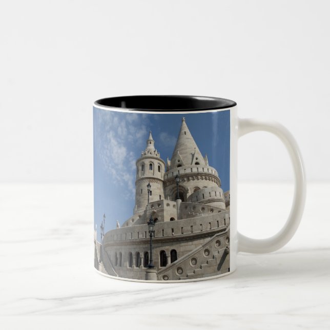 Ungern, huvudstad Budapest. Buda, Slott 2 Två-Tonad Mugg (Höger)