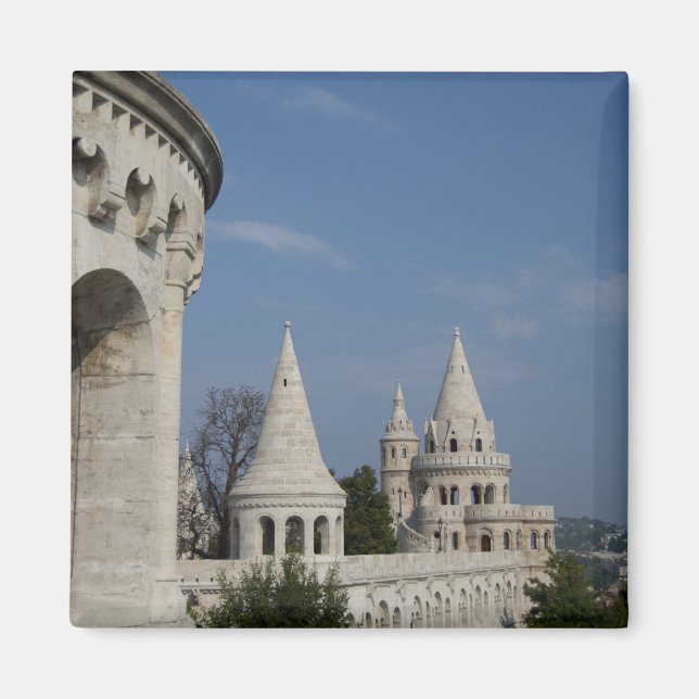 Ungern, huvudstad Budapest. Buda, Slott Magnet (Framsidan)