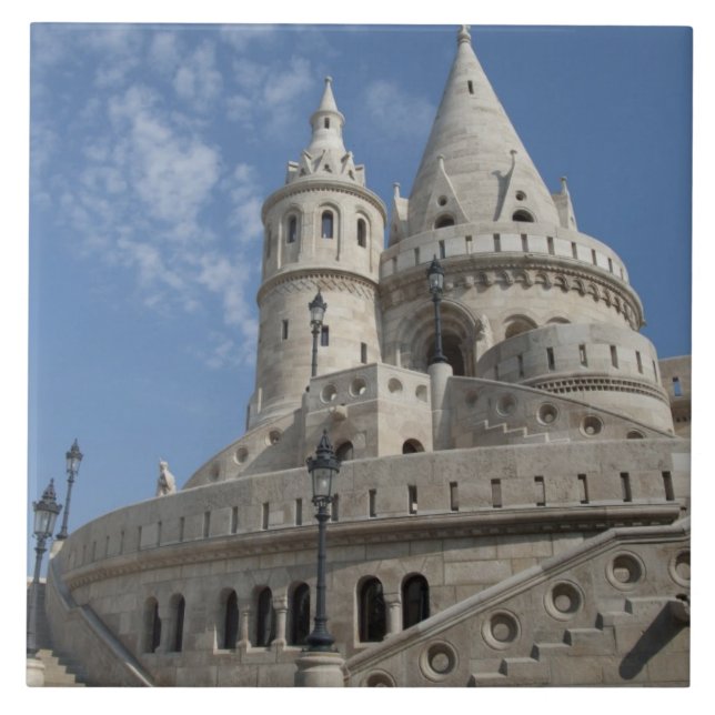 Ungern, huvudstad i Budapest. Buda, Castle 2 Kakelplatta (Framsidan)