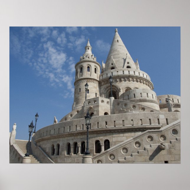 Ungern, huvudstad i Budapest. Buda, Castle 2 Poster (Framsidan)