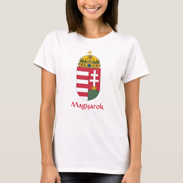 Ungern Jackar Arm Magyarok T-Shirt (Framsida)