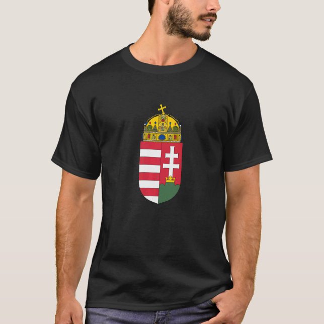 Ungern Jackar Armens nationella emblem T Shirt (Framsida)