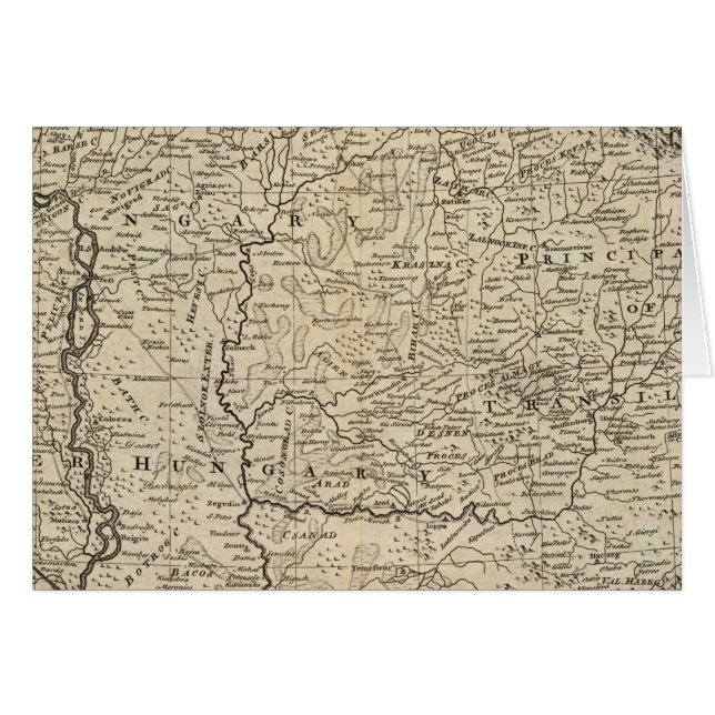 Ungern och Transilvania 2 Hälsningskort (Framsidan Horizontal)