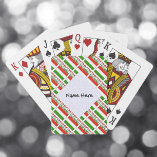 Ungern och Ungerns Flagga Tilled med ditt namn Casinokort