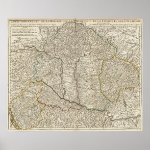 Ungern, Rumänien, Europa Poster