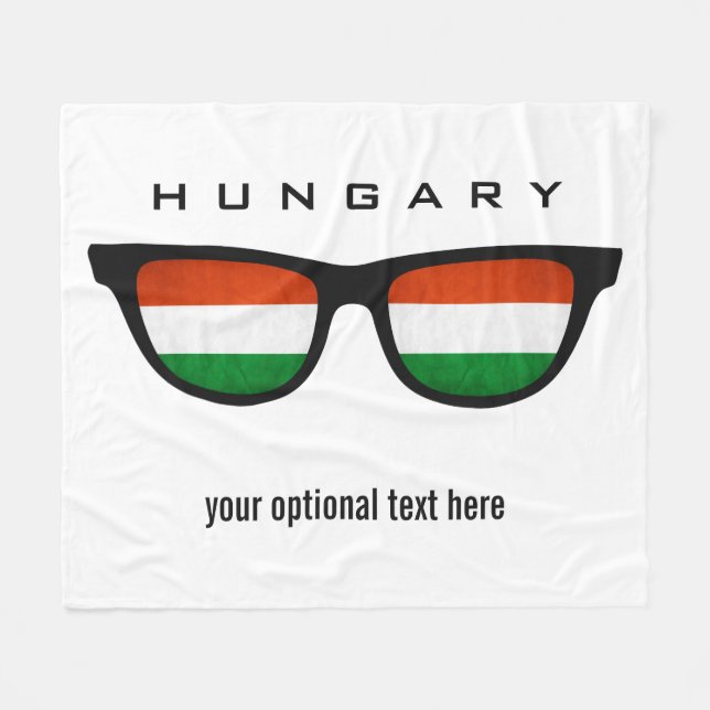 Ungern Shades anpassningsbar text & färg filtar (Framsidan (Horisontell))