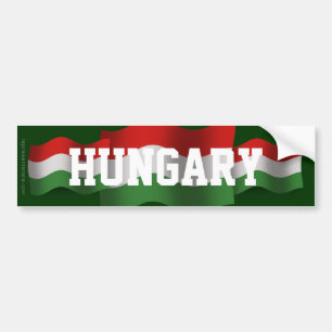 Ungern som vinkar flagga bildekal