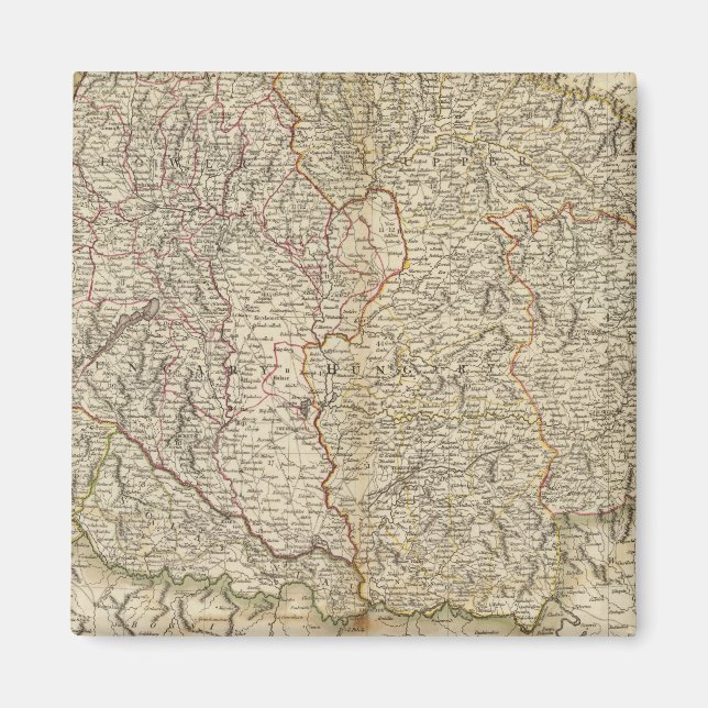 Ungern, Transsylvanien, Kroatien Magnet (Framsidan)