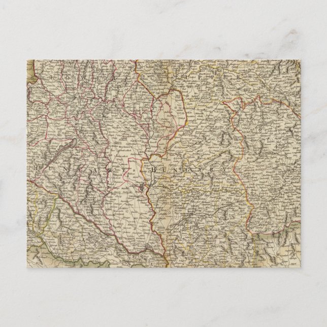 Ungern, Transsylvanien, Kroatien Vykort (Framsida)