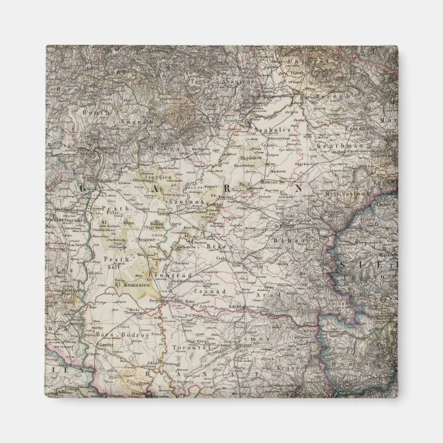 Ungern, Transsylvanien, Slavonien, Kroatien Magnet (Framsidan)