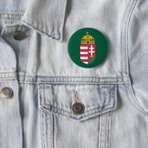 Ungern vapen armar land symbol magyar emblem fana knapp