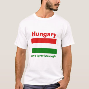 Ungernflagga + Karta + TextT-tröja Tee Shirt