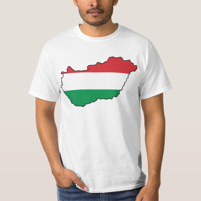 Ungernflaggakarta HU Tee (Framsida)