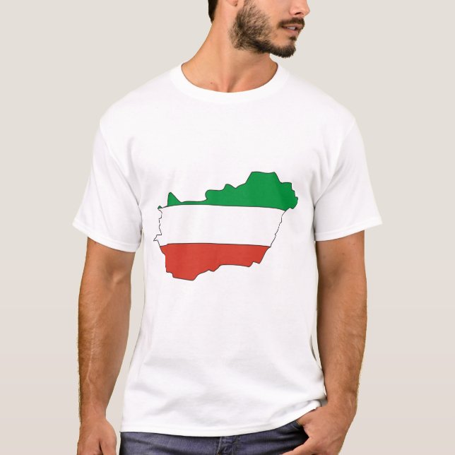 Ungernflaggakarta T-shirt (Framsida)