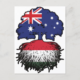 Ungerns australiska Australiens Träd-rötter Vykort