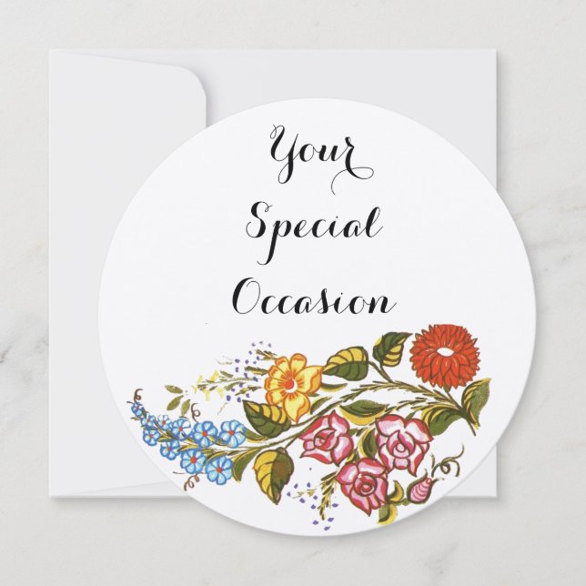 Ungerns Blommigt nr 2 Inbjudningar (Framsida)