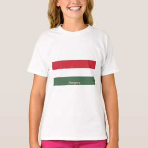 Ungerns flagga anpassad t shirt