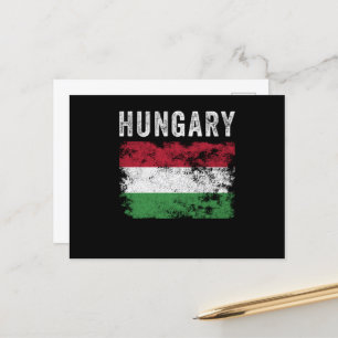 Ungerns Flagga Distress - Ungerns Flagga Vykort