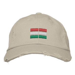 Ungerns Flagga Embroidery Embroidery Baseball Cap Broderad Keps