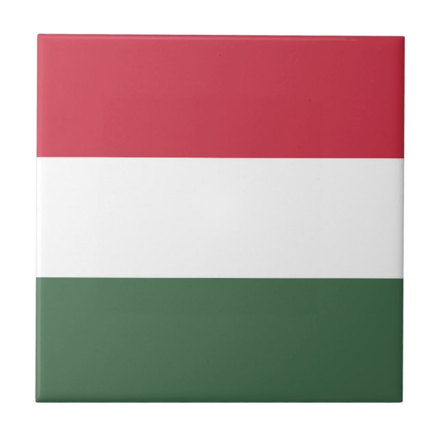 Ungerns flagga kakelplatta (Framsidan)