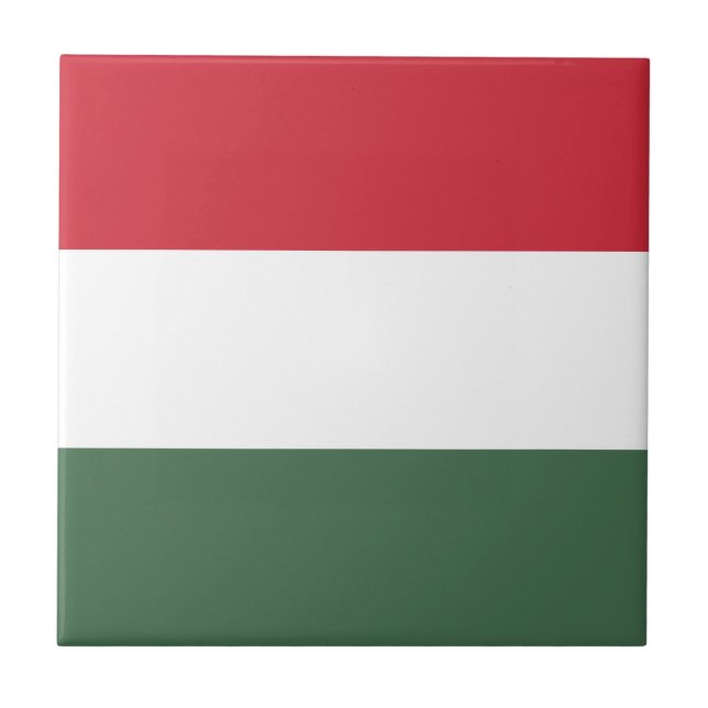 Ungerns flagga kakelplatta (Framsidan)