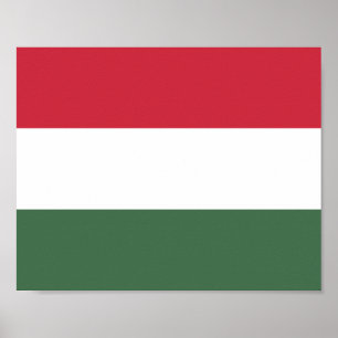 Ungerns flagga poster
