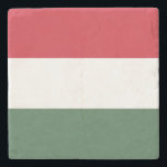 Ungerns flagga stenunderlägg<br><div class="desc">Patriotisk flagga av Ungern.</div>