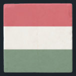 Ungerns flagga stenunderlägg<br><div class="desc">Patriotisk flagga av Ungern.</div>